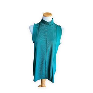 NWT Womens Worthington Ribbed Mock Neck Ribbed Sleeveless Top - Sz L